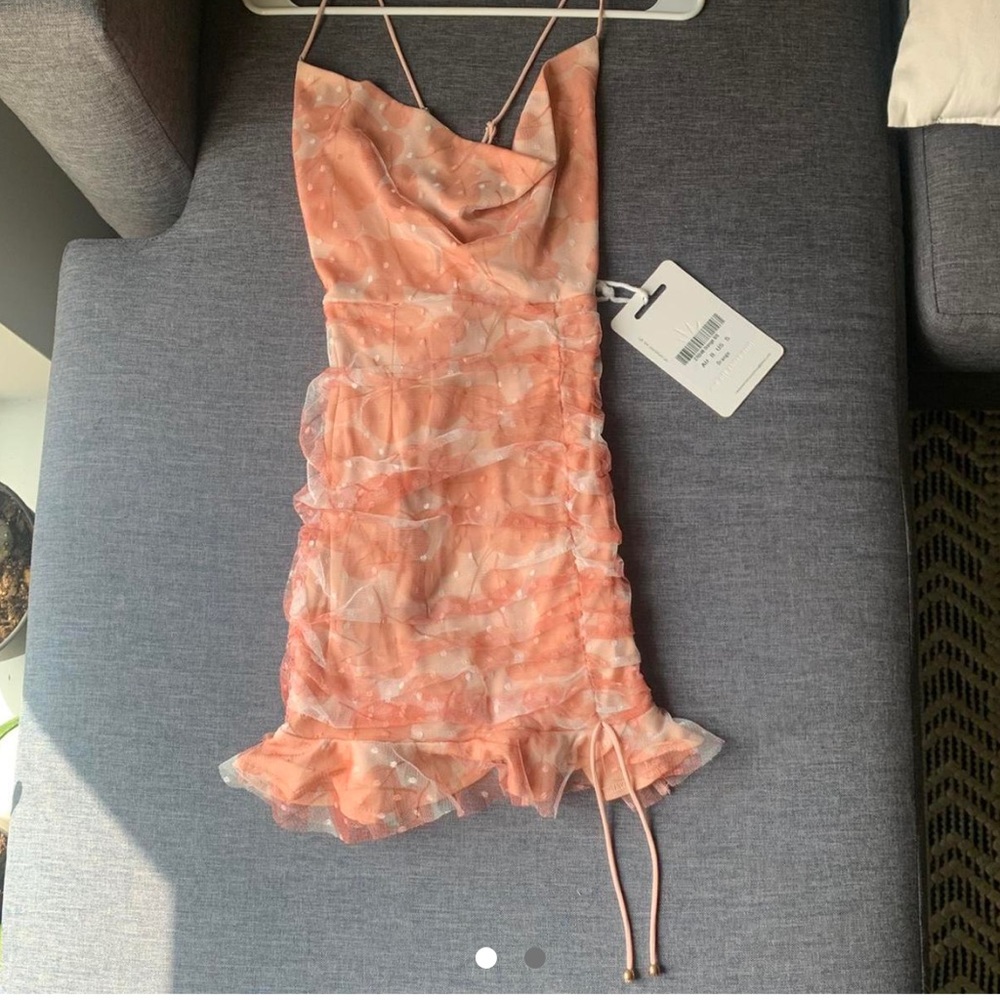 NWT Pink Cowl Neck Dress